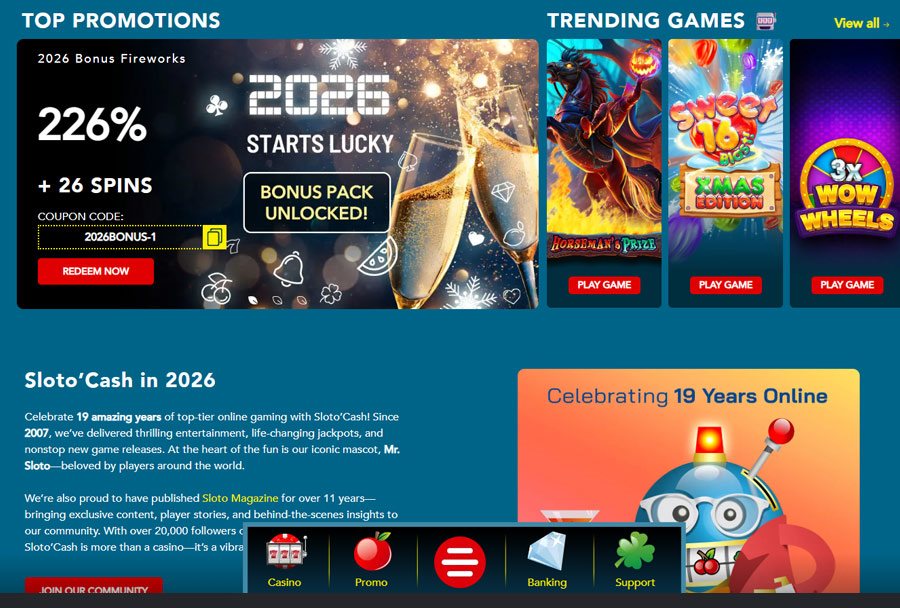 casino slotocash promotions
